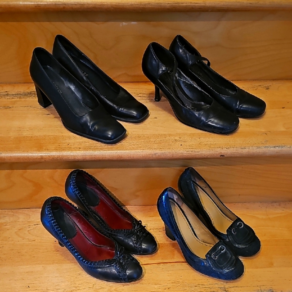 4/60$ LOT Black Women's Heels
